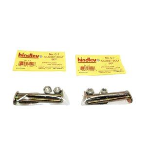 Plated Steel Brass Hindley Nickel Plated Nuts And Washer Closet Bolt Set C-7